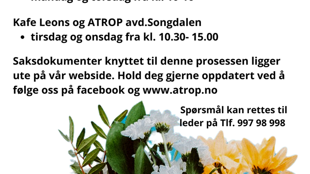 Reduserte åpningstider