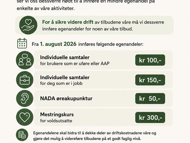 Informasjon om egenandeler